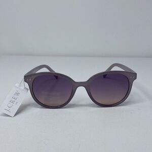 J.CREW Sunglasses Womens Round Gray Rim NEW Purple Lens BG009
